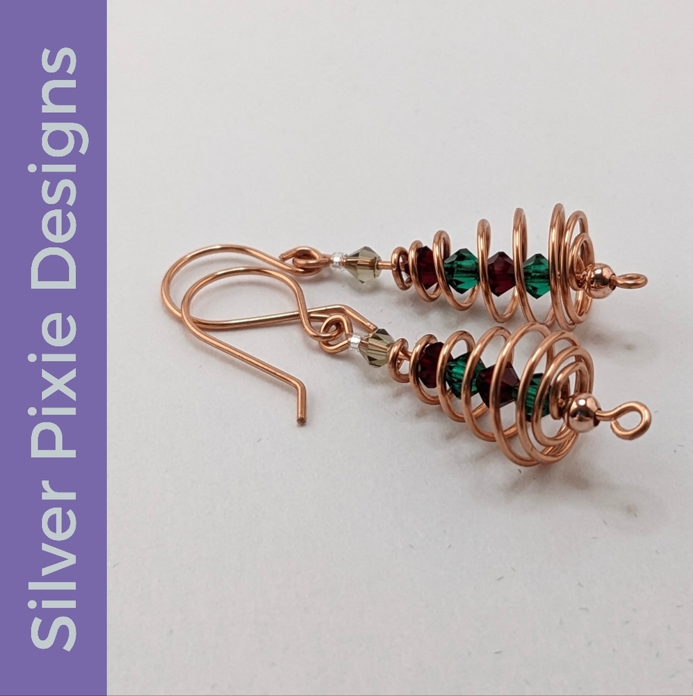 🎄2 for $35!!🎄 Handmade Christmas Tree Earrings